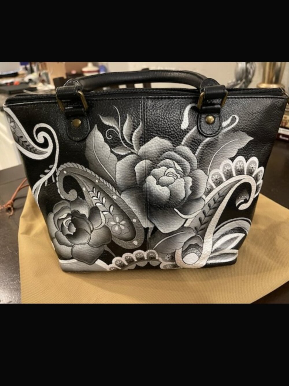 Anna by Anuschka Hand-Painted Leather Designer Purse